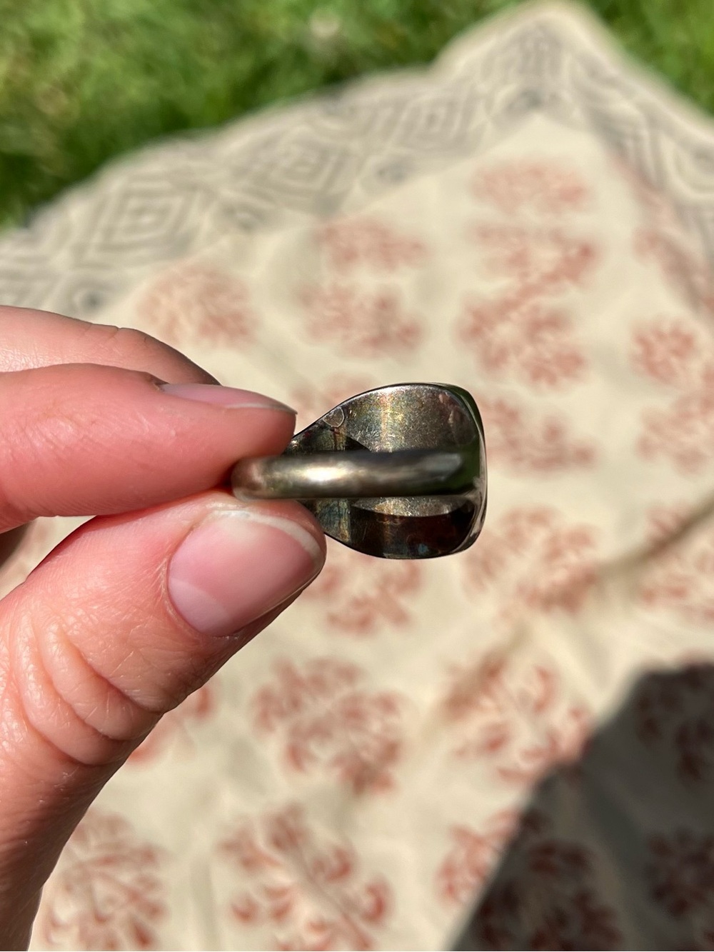 Sterling Silver Abalone Shell Ring - Picture 9 of 11
